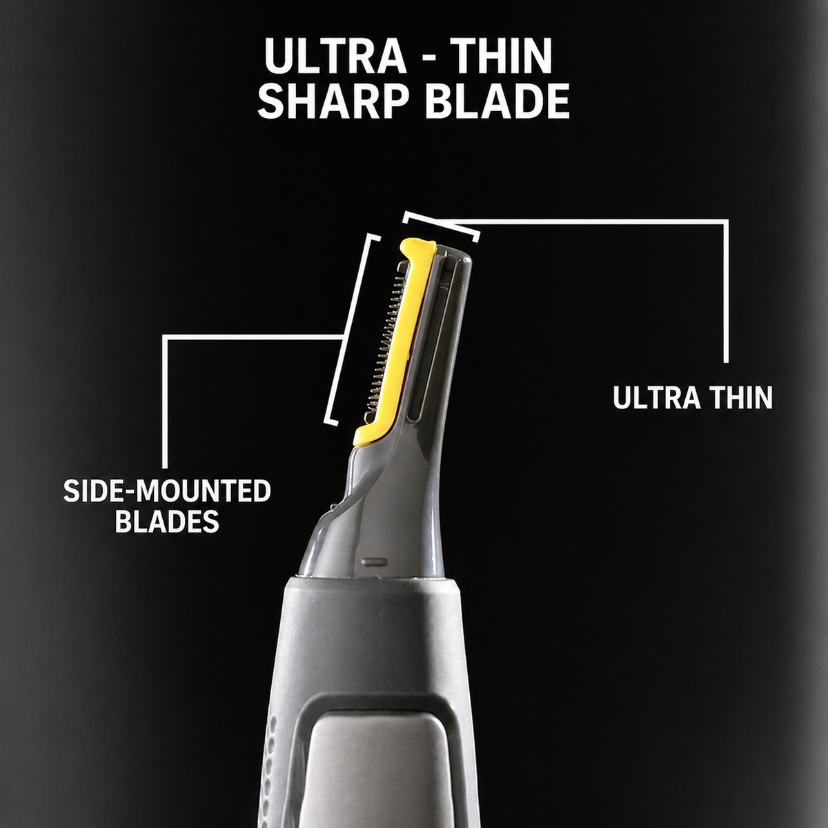 Precision Trimmer | Titanium Coated Stainless Steel Blade with LED Light | Ultra Lightweight