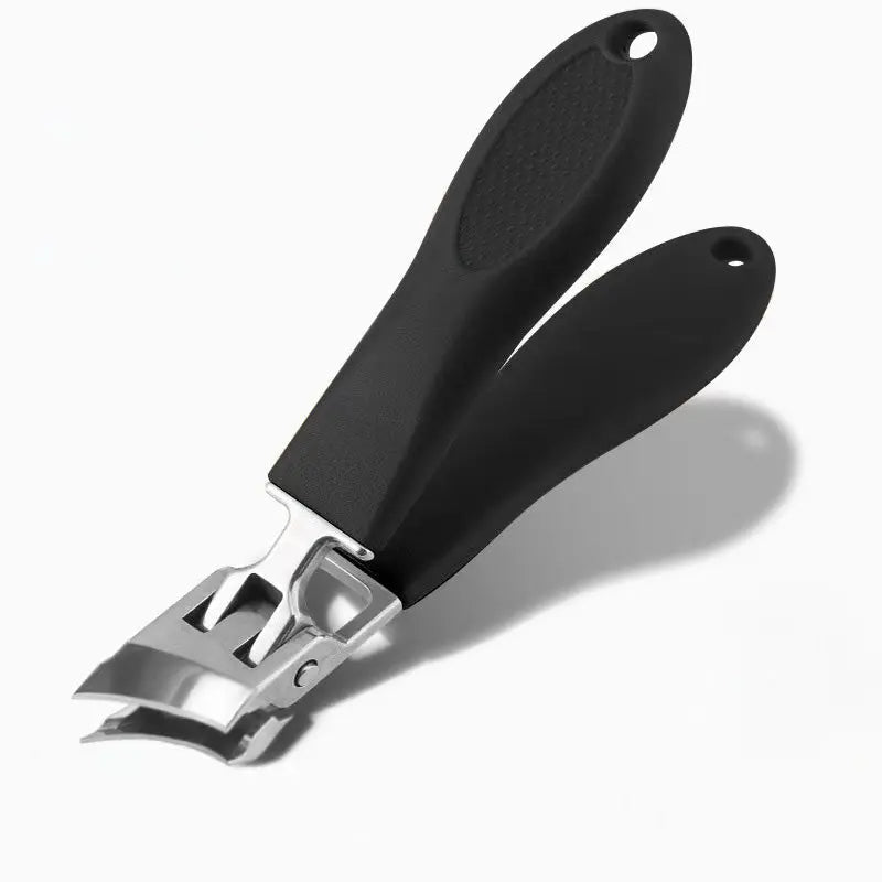 Ergonomic Nail Clipper with Wide Grip and Splash Guard – Designed for Thick Nails