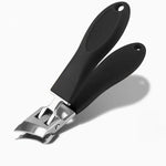 Ergonomic Nail Clipper with Wide Grip and Splash Guard – Designed for Thick Nails