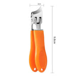 Ergonomic Nail Clipper with Wide Grip and Splash Guard – Designed for Thick Nails