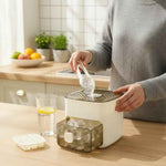 Effortless Ice Cube Tray with Dispensing Feature – 48 Spill-Free Cubes