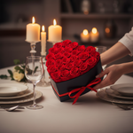 Forever Rose Gift Heart-Shaped Decorative Box