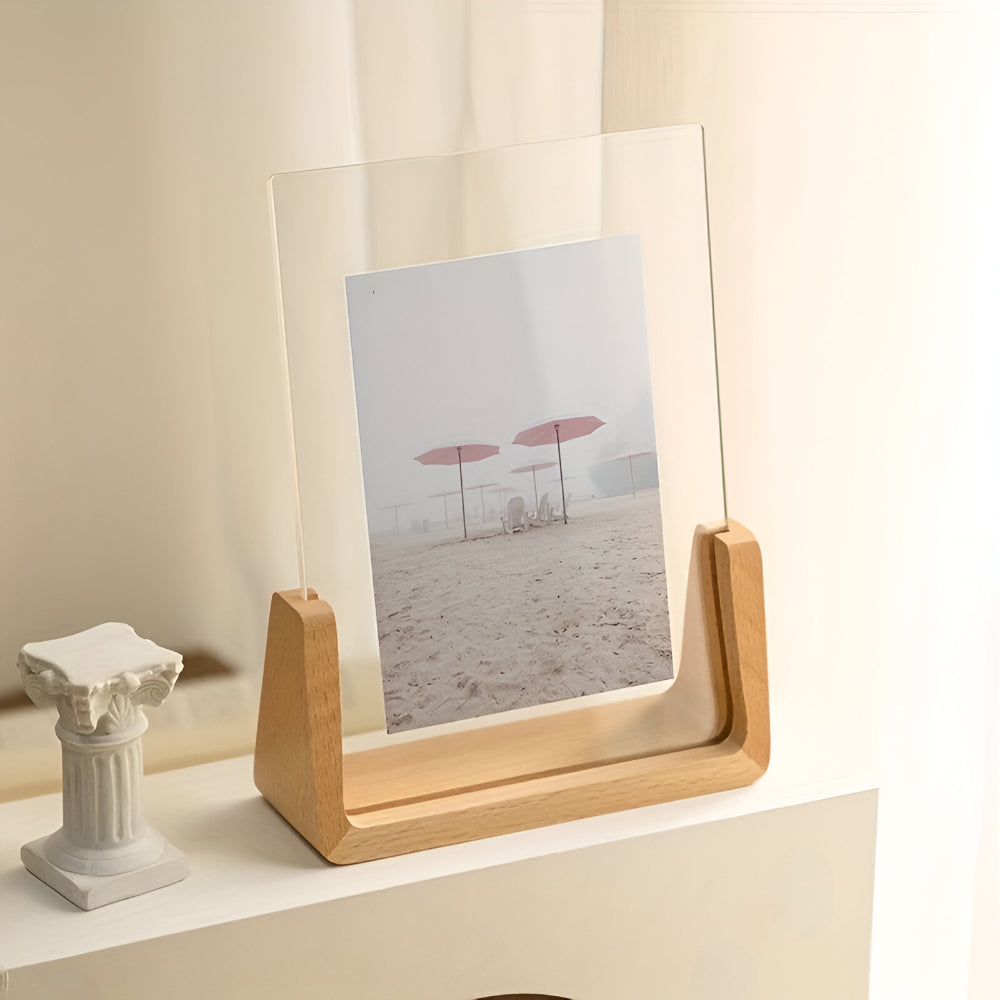 Solid Wood Standing Acrylic Photo Frame