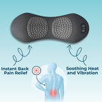 Back Pain Massager with Heat & Vibration, Support for Sciatica Relief, Lumbar Pain & Posture Correction – 3-in-1 Home Therapy