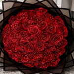 Decorative Gift Box with Artificial Glitter Roses