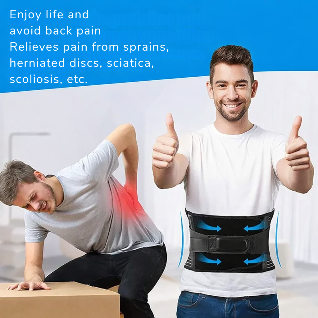 Back Support | Lumbar Support Belt | 360-Degree Stabilization