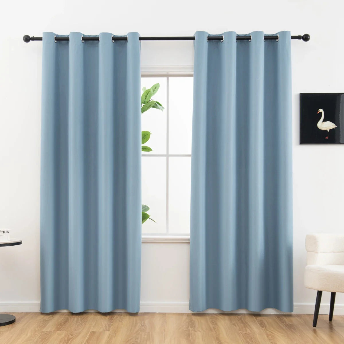 Modern 100% Blackout Curtains with Coated Lining for Bedroom & Living Room