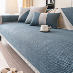 Cotton Linen Sofa Throw for Furniture Protection and Everyday Comfort