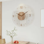 Modern Wooden Wall Clock – Minimalist and Elegant Design for the Living Room