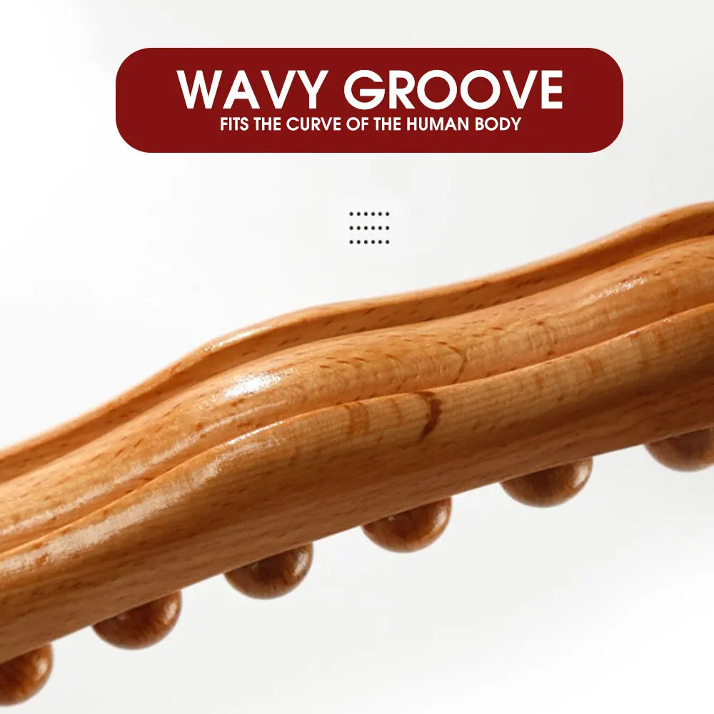 Natural Back Relaxation with 21 Beech Wood Massage Balls! 50% DISCOUNT
