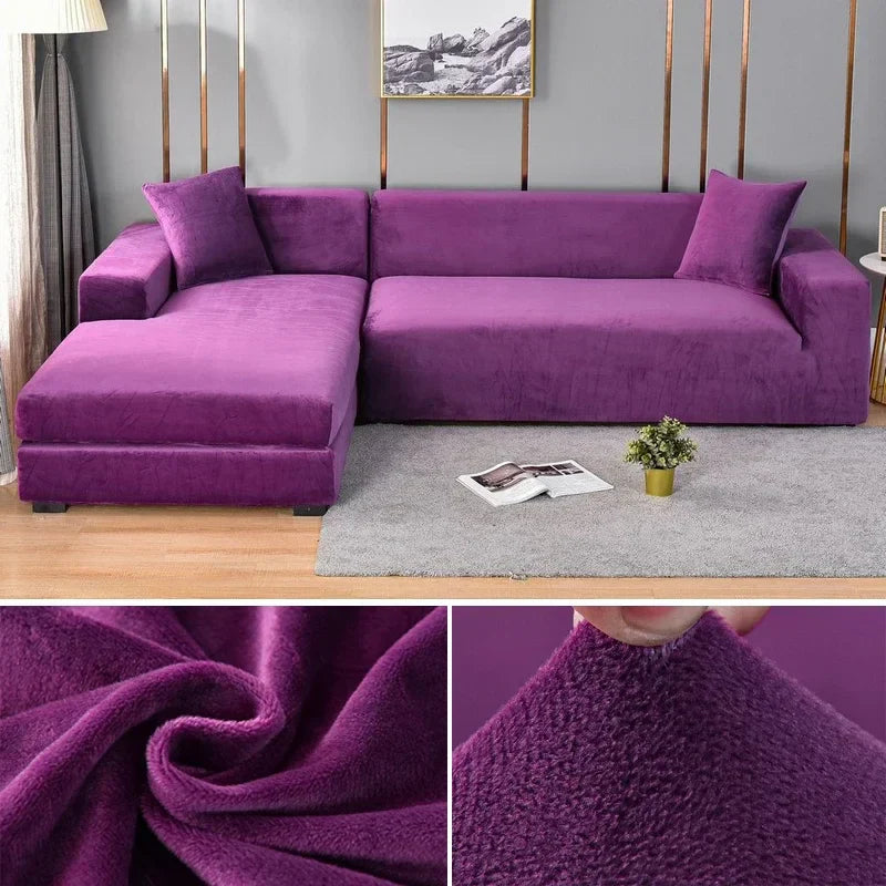 Premium Stretch Velvet Sofa Covers for Optimal Protection and Fit