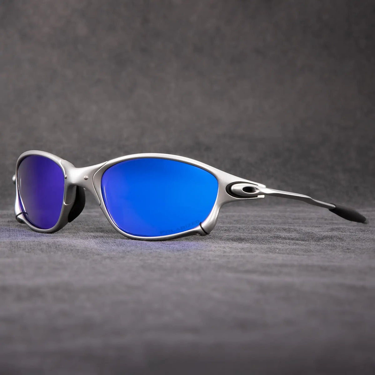 Sporty Polarized Sunglasses – Metal Frame with Red Lenses