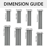 Modern 100% Blackout Curtains with Coated Lining for Bedroom & Living Room
