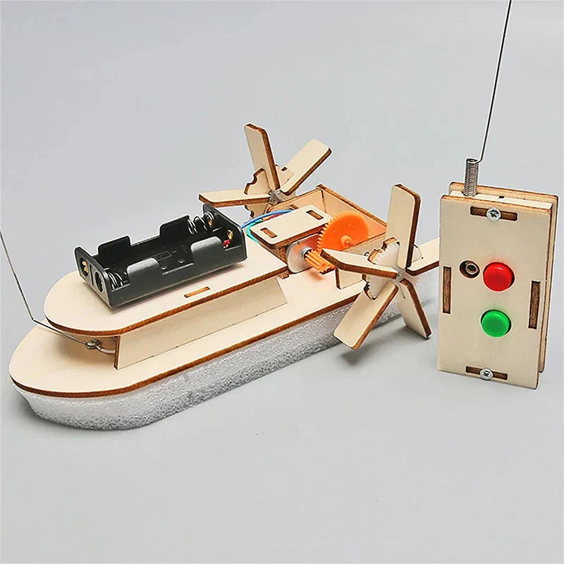 DIY Wooden Electric Toy Boat Kit – Create Your Own Educational Model