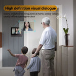 Wireless Video Doorbell with Intercom and HD Night Vision – 4.3” IPS Display, Waterproof