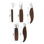 8-Piece Wood Carving Set: Hand Chisel Knife Set with Needle Files - Wood Spoon Carving Set for Beginners