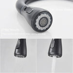 Pull-Out Faucet with Single Lever Mixer – Flexible Faucet with Shower Function, High Quality Stainless Steel, Ideal for Modern Kitchens, Easy Installation