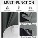 Modern 100% Blackout Curtains with Coated Lining for Bedroom & Living Room