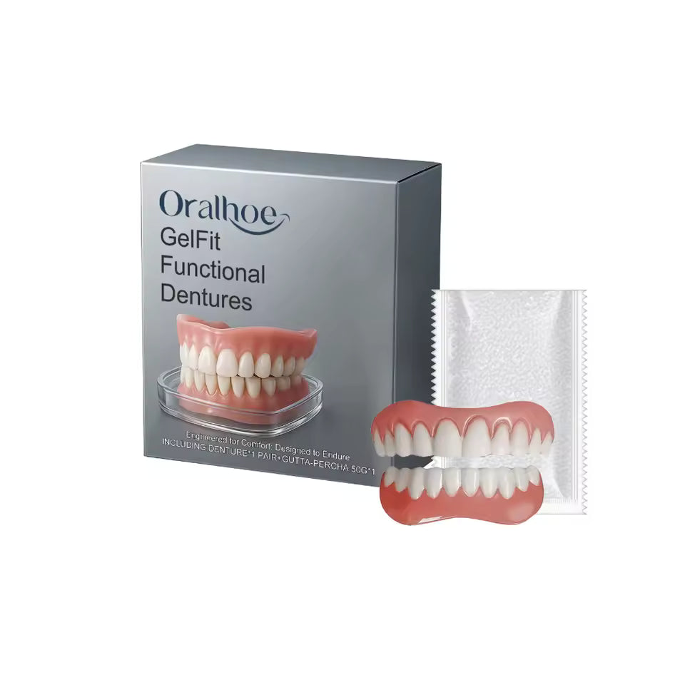 Custom Full Dentures – Genuine Ivory and White Smile