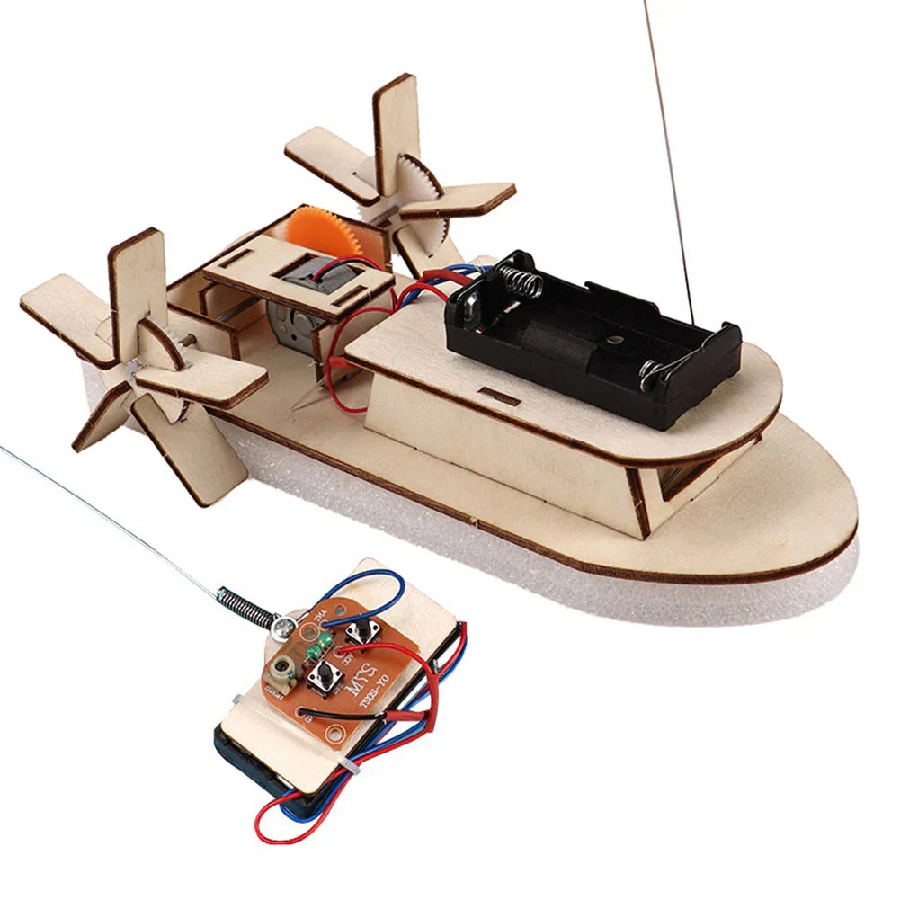 DIY Wooden Electric Toy Boat Kit – Create Your Own Educational Model
