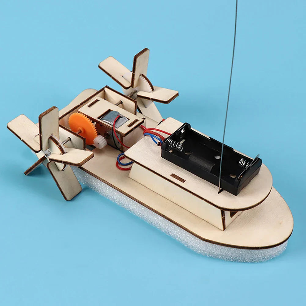 DIY Wooden Electric Toy Boat Kit – Create Your Own Educational Model