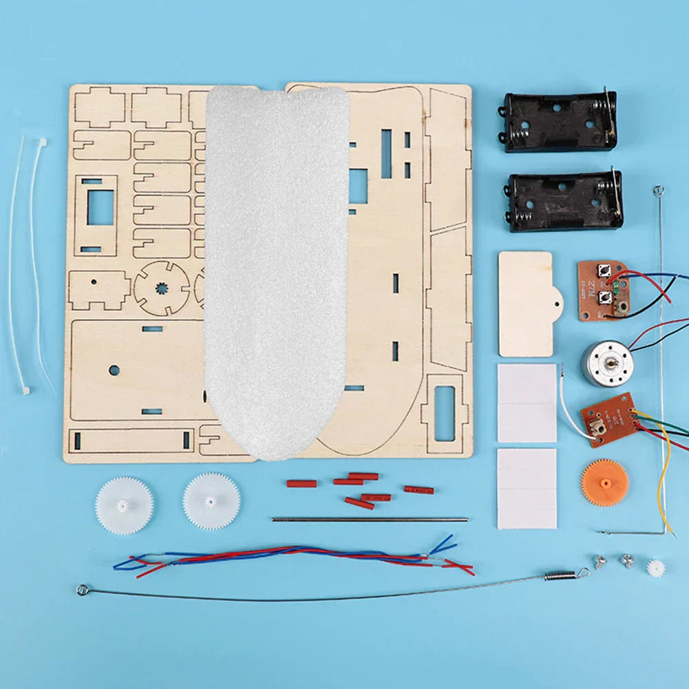 DIY Wooden Electric Toy Boat Kit – Create Your Own Educational Model
