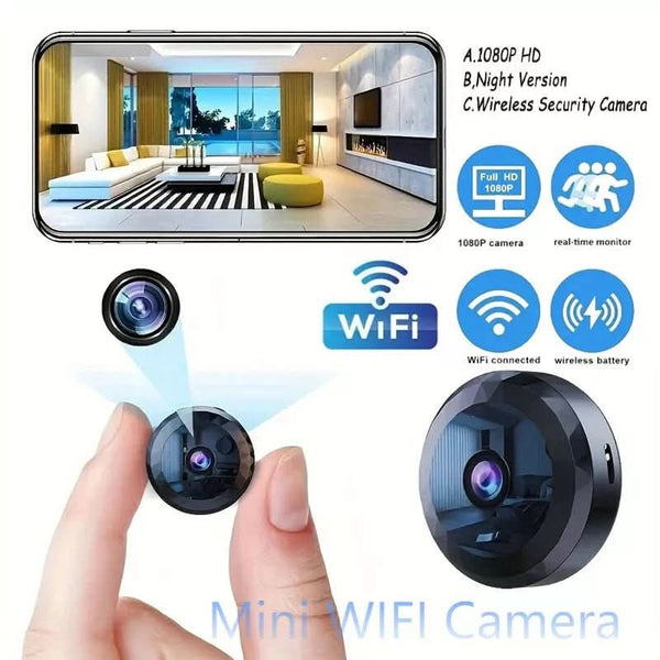 Magnetic Mini WiFi Camera 1080P HD for Discreet Monitoring