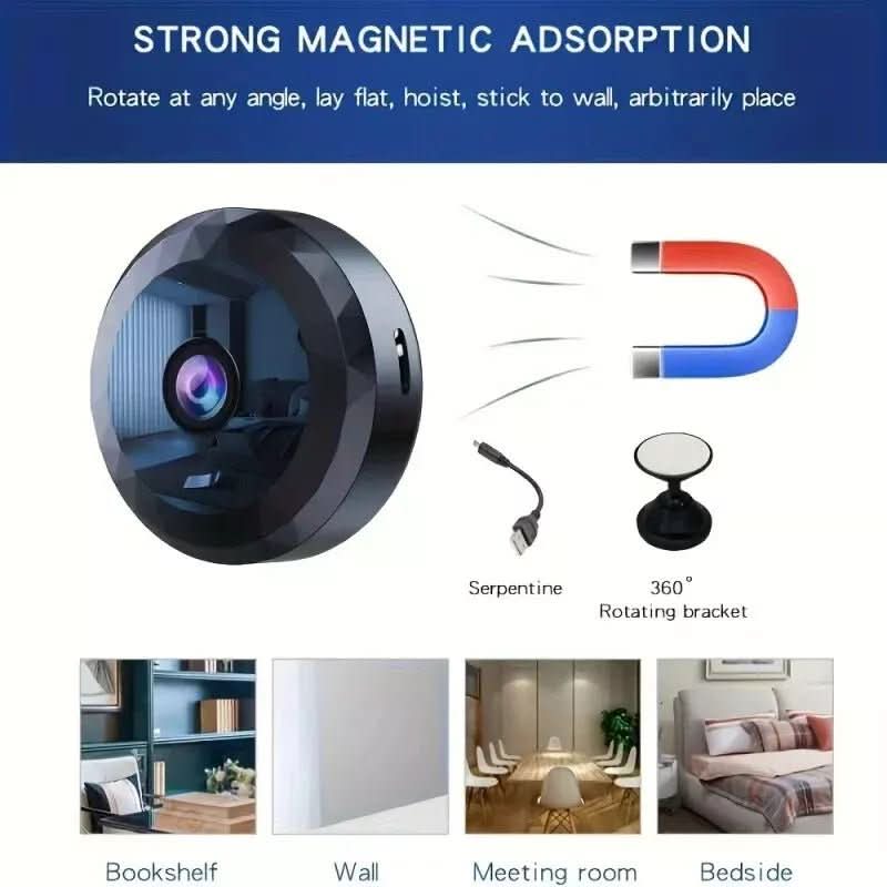 Magnetic Mini WiFi Camera 1080P HD for Discreet Monitoring