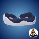 Adjustable Memory Foam Seat Cushion for Coccyx Relief | Tailbone Pain Support and Posture Aid for Office Chairs