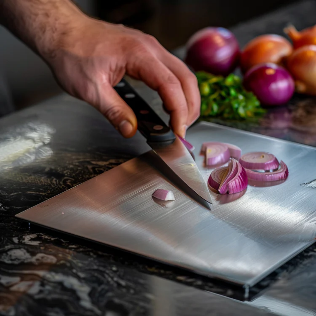 Stainless Steel Cutting Board for Professionals & Home Chefs