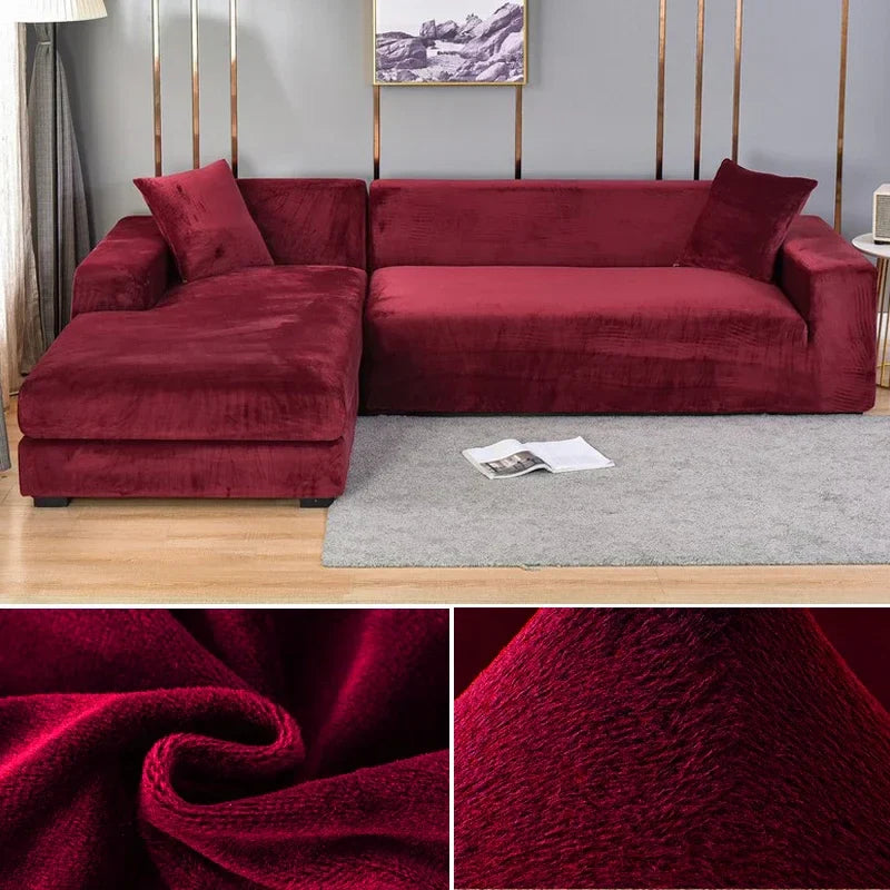 Premium Stretch Velvet Sofa Covers for Optimal Protection and Fit