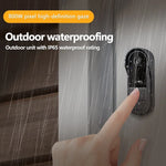 Wireless Video Doorbell with Intercom and HD Night Vision – 4.3” IPS Display, Waterproof