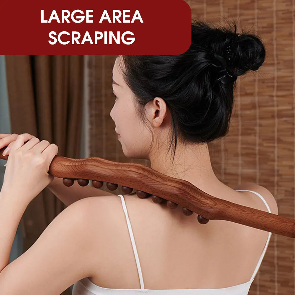 Natural Back Relaxation with 21 Beech Wood Massage Balls! 50% DISCOUNT