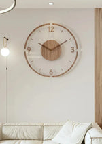 Modern Wooden Wall Clock – Minimalist and Elegant Design for the Living Room