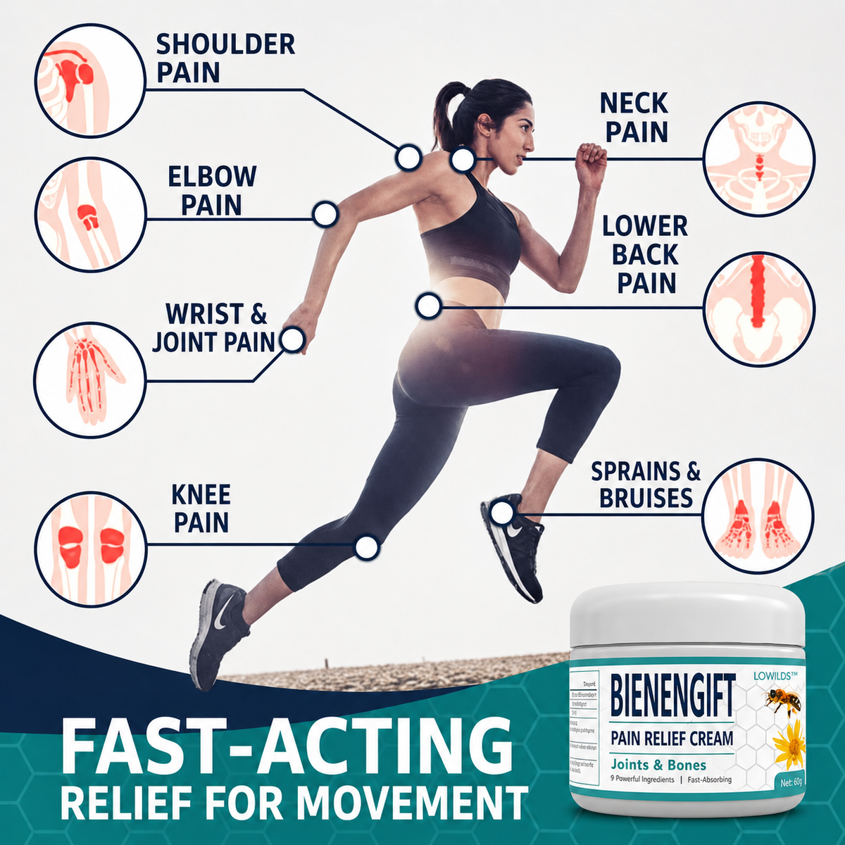 Pain Relief | Bee Venom Joint Care | Warming Deep Effect Massage
