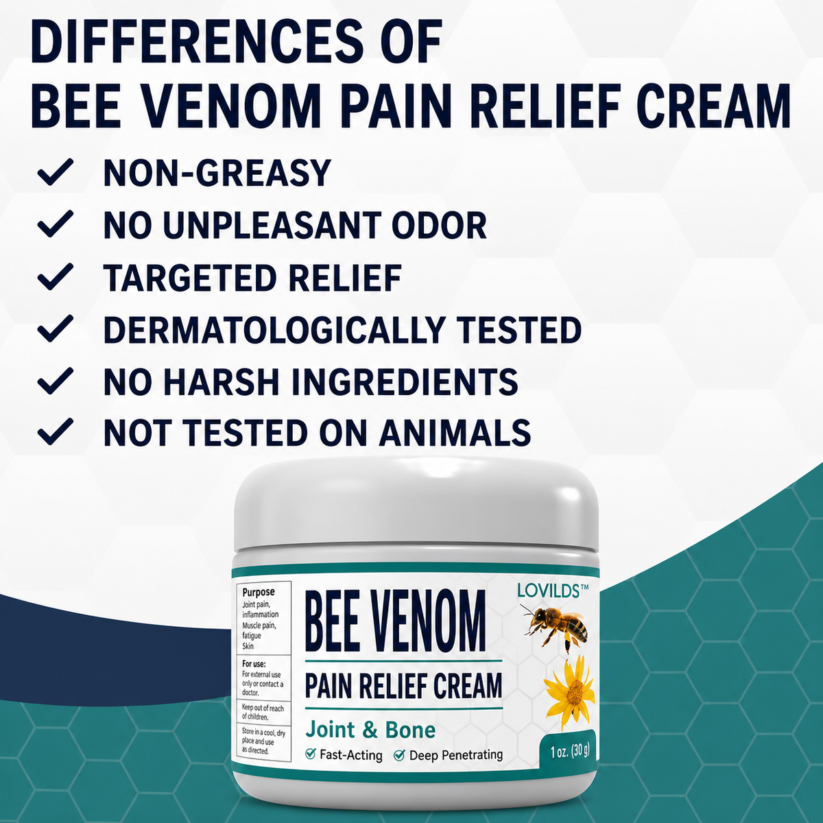 Pain Relief | Bee Venom Joint Care | Warming Deep Effect Massage