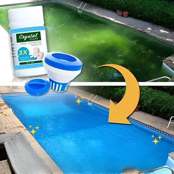Rapid-Dissolving Cleaning Tablets for Garden Pools