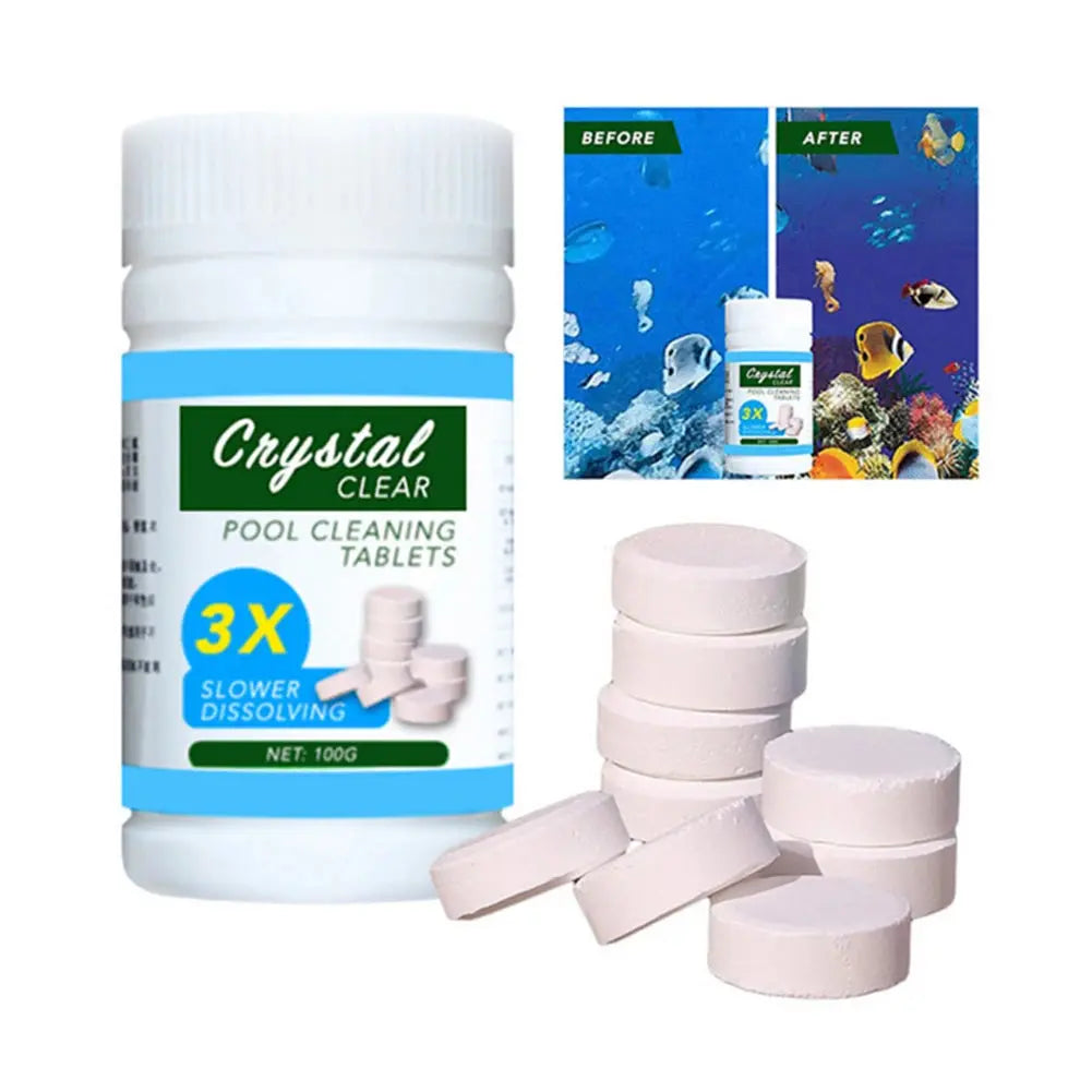 Rapid-Dissolving Cleaning Tablets for Garden Pools