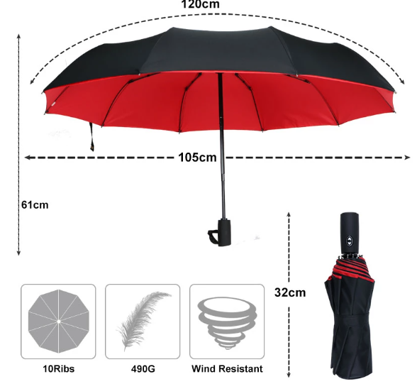 Windproof Storm Umbrella - The Umbrella That Withstands Any Storm