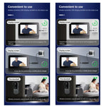 Wireless Video Doorbell with Intercom and HD Night Vision – 4.3” IPS Display, Waterproof