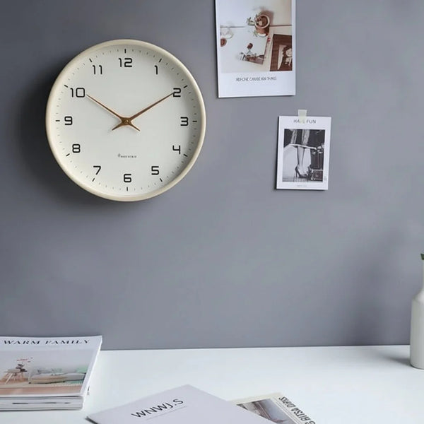 Scandinavian Wooden Wall Clock with Minimalist Design