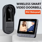 Wireless Video Doorbell with Intercom and HD Night Vision – 4.3” IPS Display, Waterproof