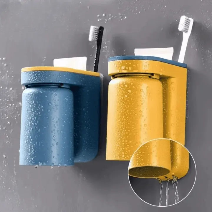 Drill-Free Mountable Toothbrush Wall Holder