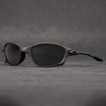 Sporty Polarized Sunglasses – Metal Frame with Red Lenses