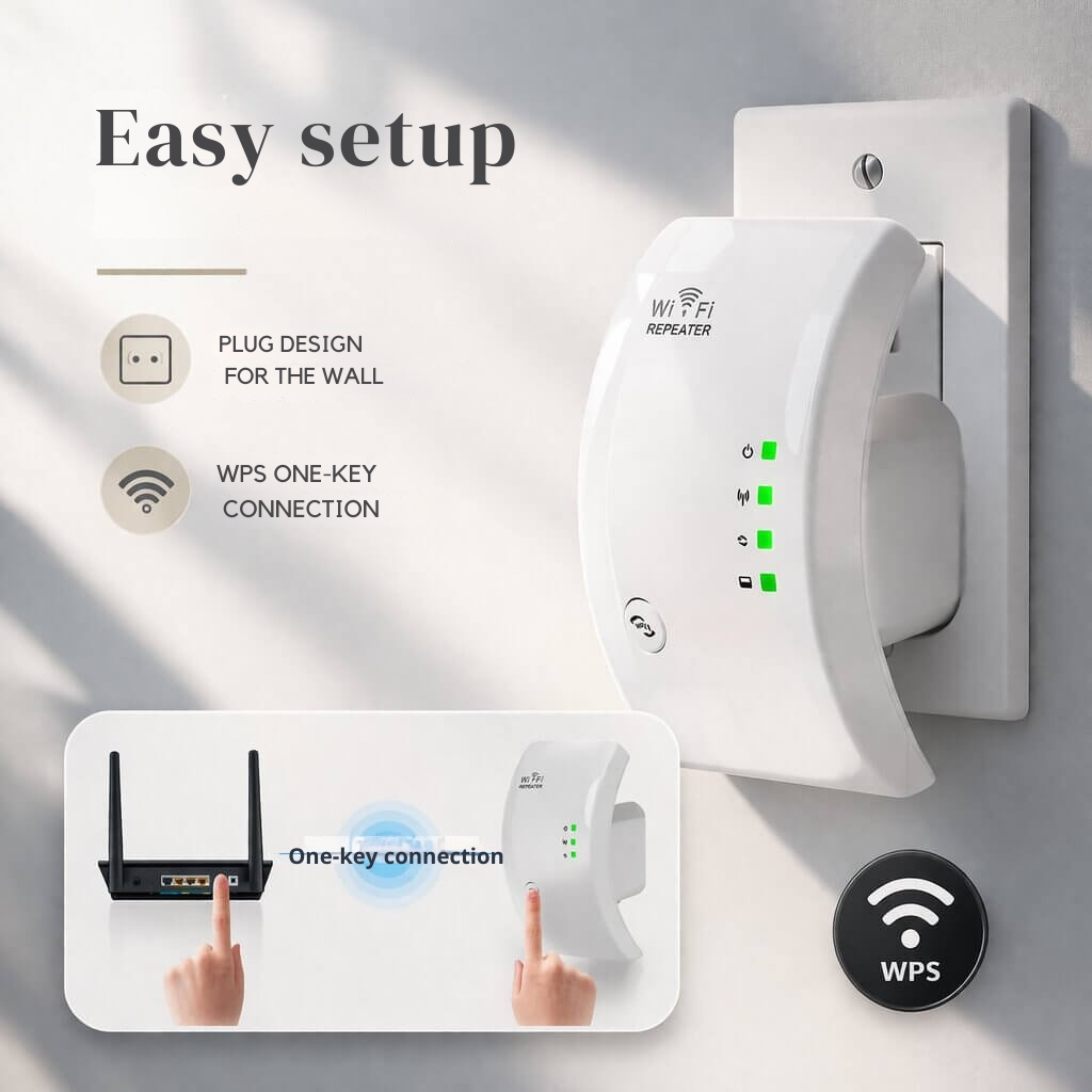 Signal Booster | Extended Range | Simple Plug and Play Setup