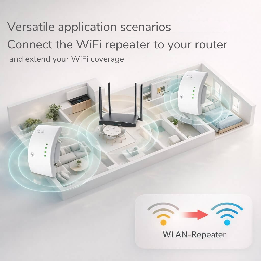 Signal Booster | Extended Range | Simple Plug and Play Setup