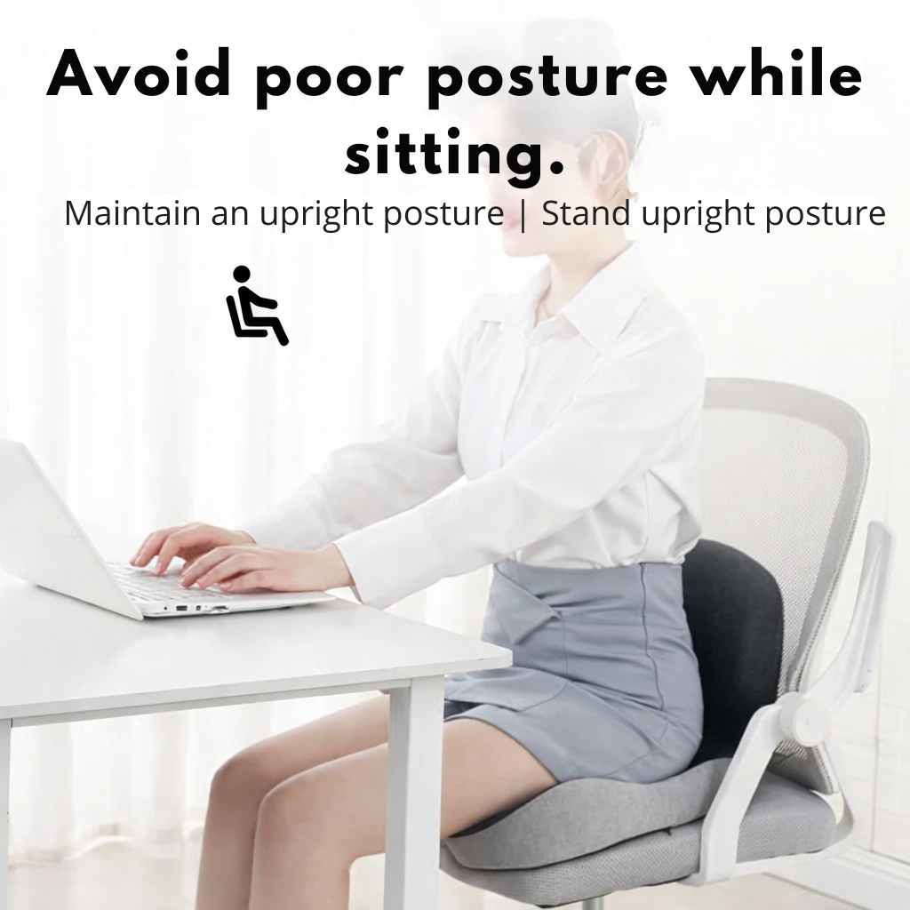 Ergonomic Memory Foam Seat Cushion | Pressure Relief & Non-Slip Design