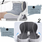 Ergonomic Memory Foam Seat Cushion | Pressure Relief & Non-Slip Design
