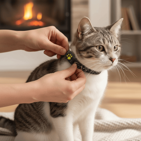 GPS Cat Tracker Collar for Real-Time Location Monitoring and Pet Safety
