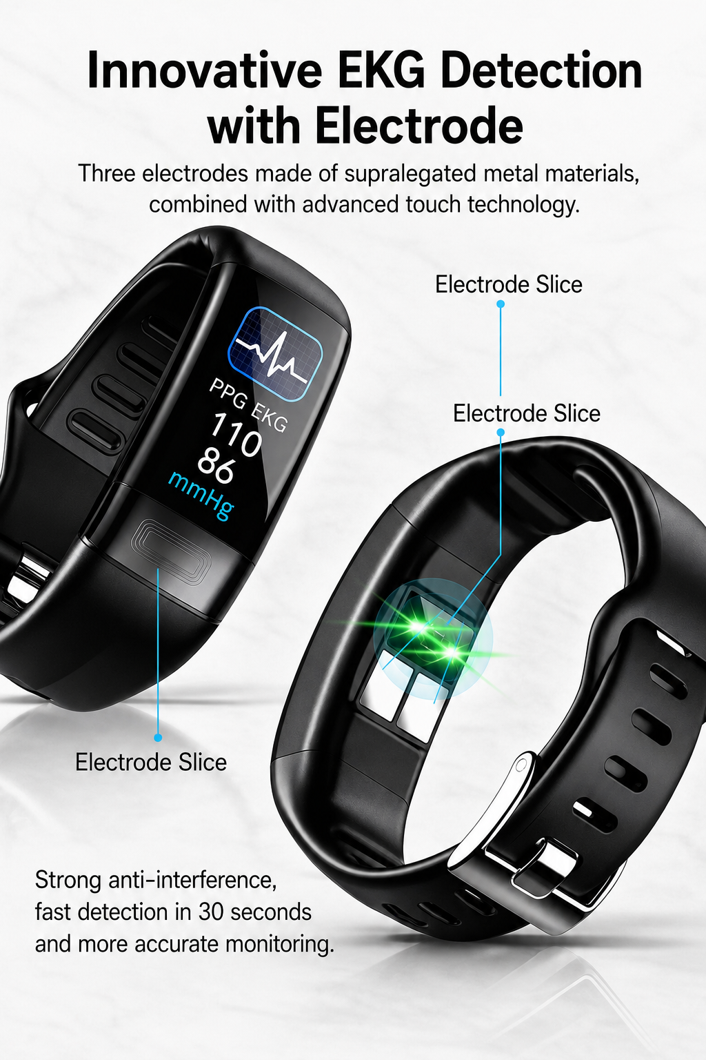 Smartwatch | Health Monitoring | ECG, Blood Pressure & Sleep Tracking